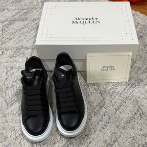 Alexander McQueen Black and White Men's Sneakers